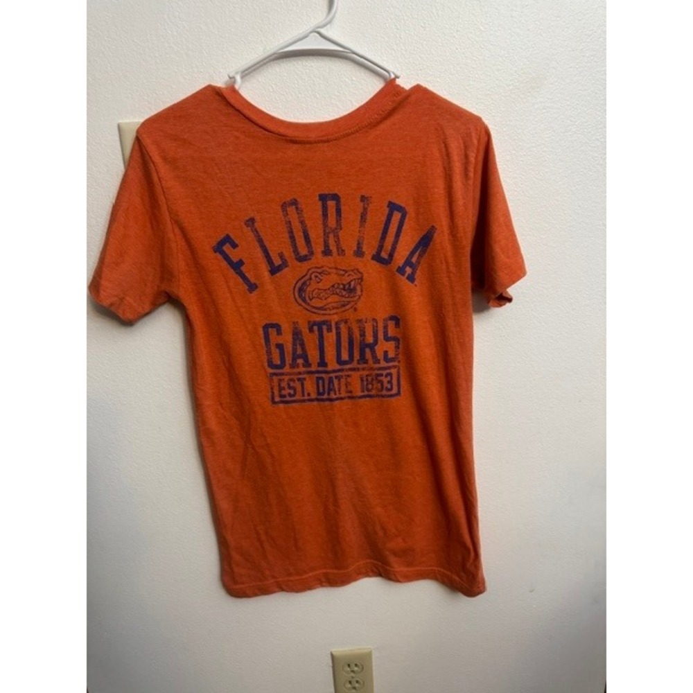 Russell Athletic Florida Gators T-Shirt Orange Heather Distressed Graphic (G)